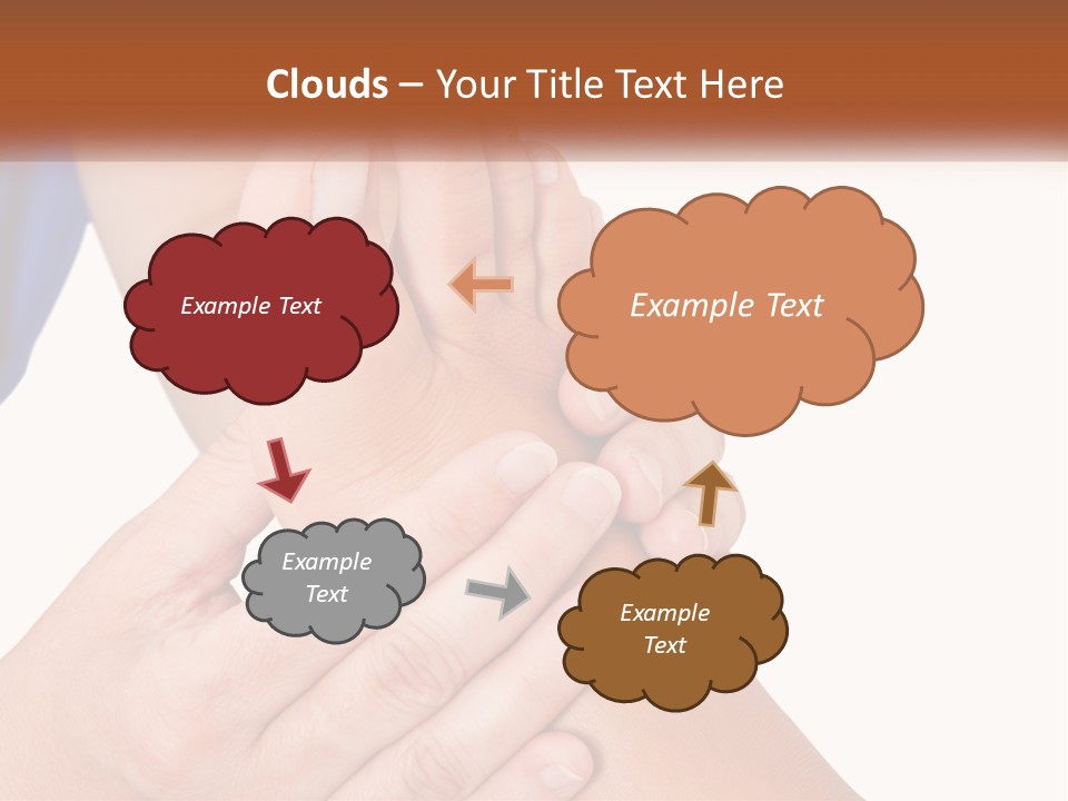 A Person Holding Another Person's Foot With Both Hands PowerPoint Template