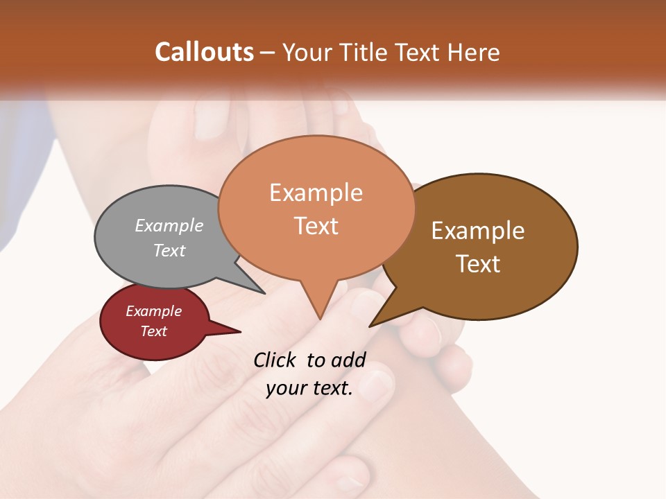 A Person Holding Another Person's Foot With Both Hands PowerPoint Template