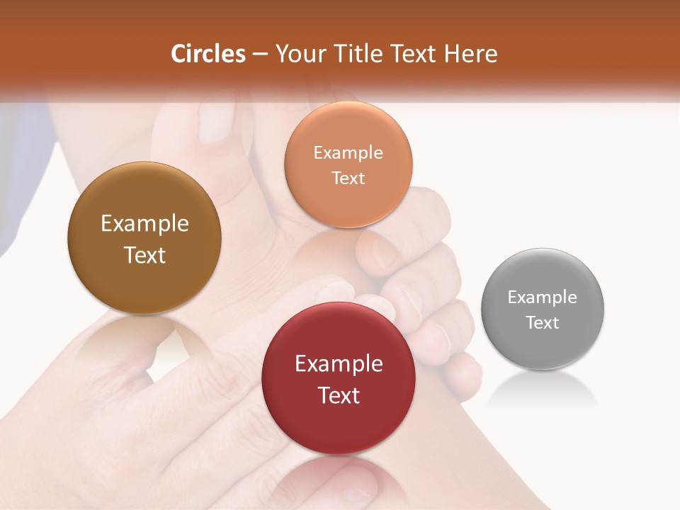 A Person Holding Another Person's Foot With Both Hands PowerPoint Template