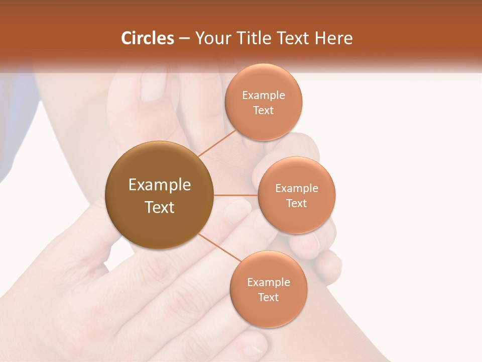 A Person Holding Another Person's Foot With Both Hands PowerPoint Template