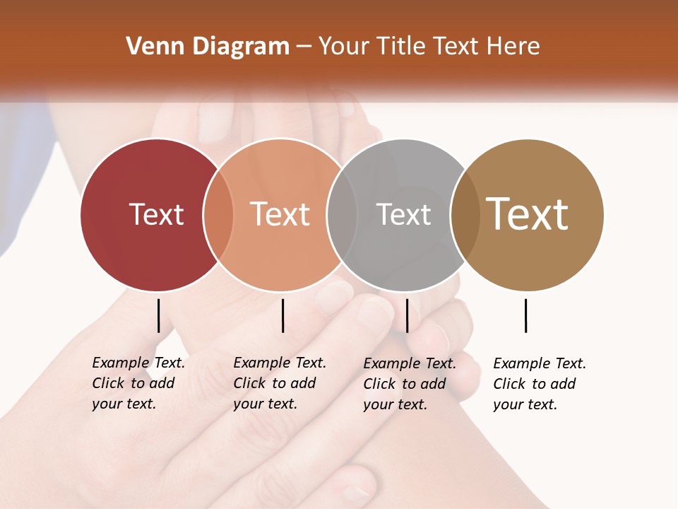 A Person Holding Another Person's Foot With Both Hands PowerPoint Template