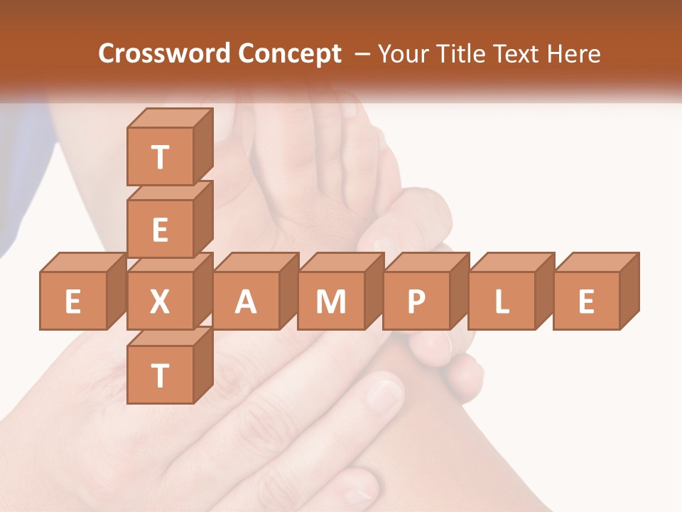 A Person Holding Another Person's Foot With Both Hands PowerPoint Template