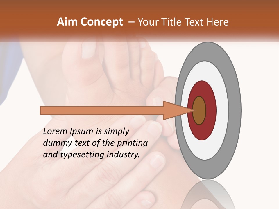 A Person Holding Another Person's Foot With Both Hands PowerPoint Template