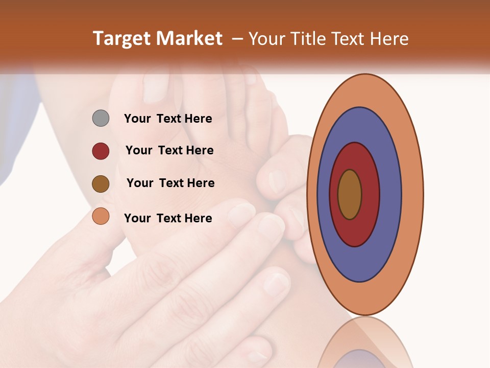 A Person Holding Another Person's Foot With Both Hands PowerPoint Template