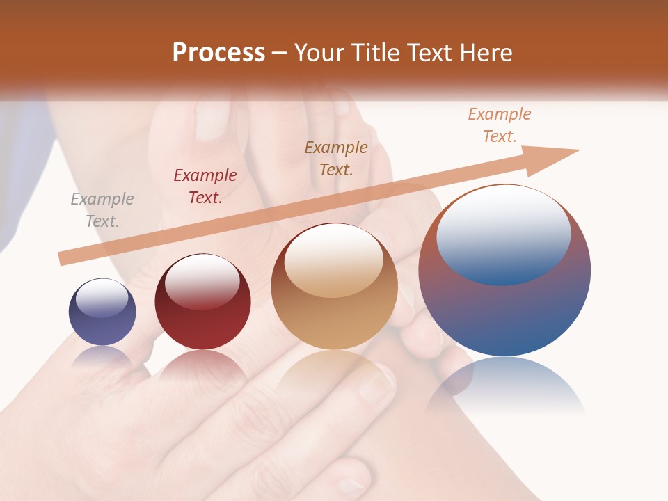 A Person Holding Another Person's Foot With Both Hands PowerPoint Template