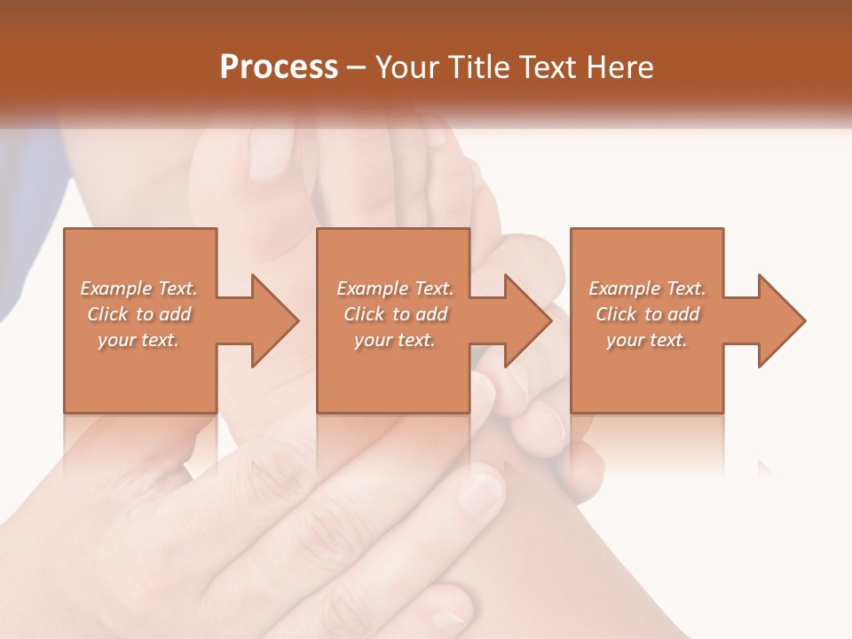 A Person Holding Another Person's Foot With Both Hands PowerPoint Template