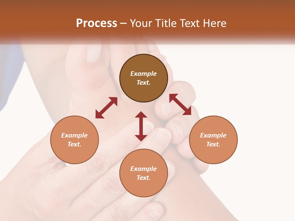 A Person Holding Another Person's Foot With Both Hands PowerPoint Template