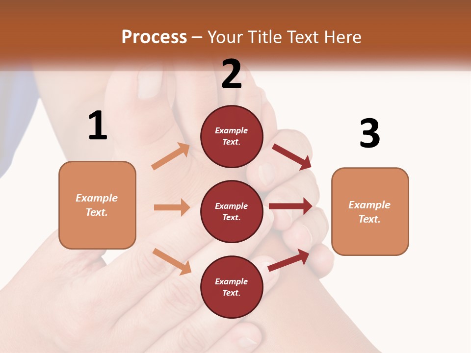A Person Holding Another Person's Foot With Both Hands PowerPoint Template