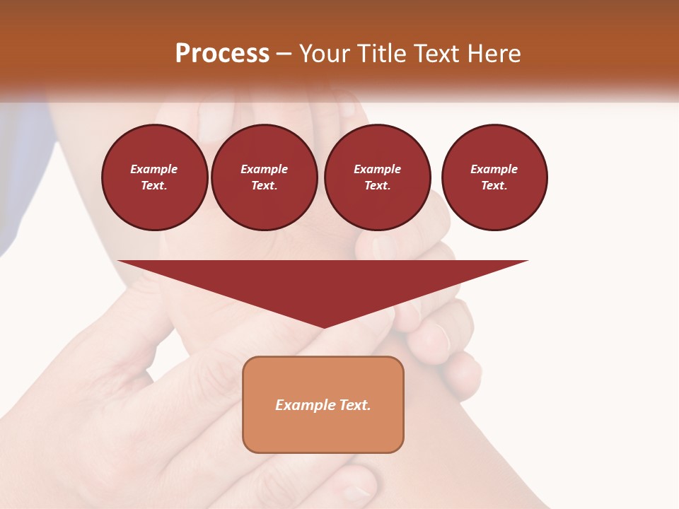 A Person Holding Another Person's Foot With Both Hands PowerPoint Template