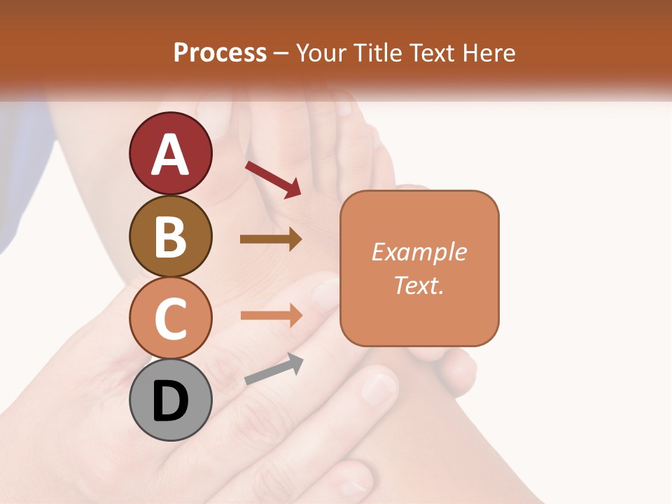 A Person Holding Another Person's Foot With Both Hands PowerPoint Template