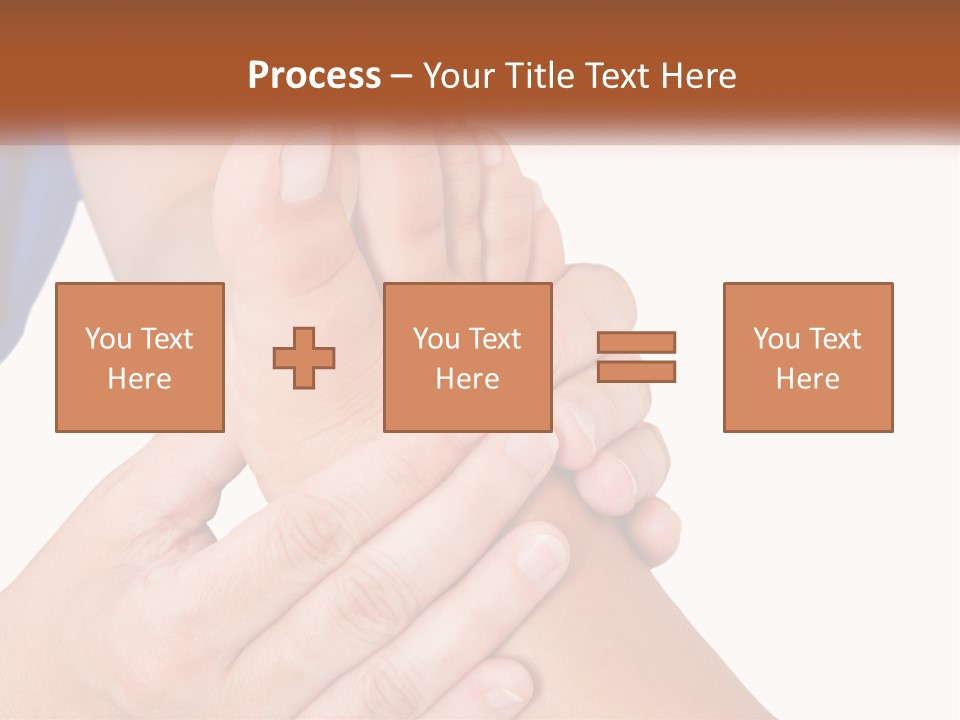 A Person Holding Another Person's Foot With Both Hands PowerPoint Template