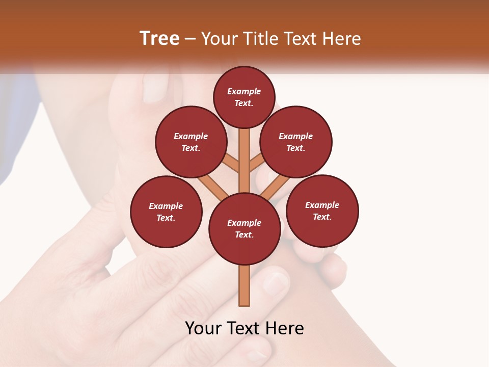 A Person Holding Another Person's Foot With Both Hands PowerPoint Template