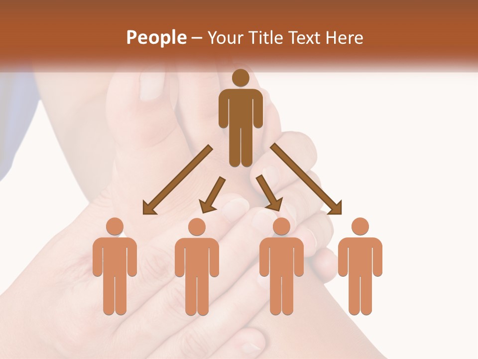 A Person Holding Another Person's Foot With Both Hands PowerPoint Template