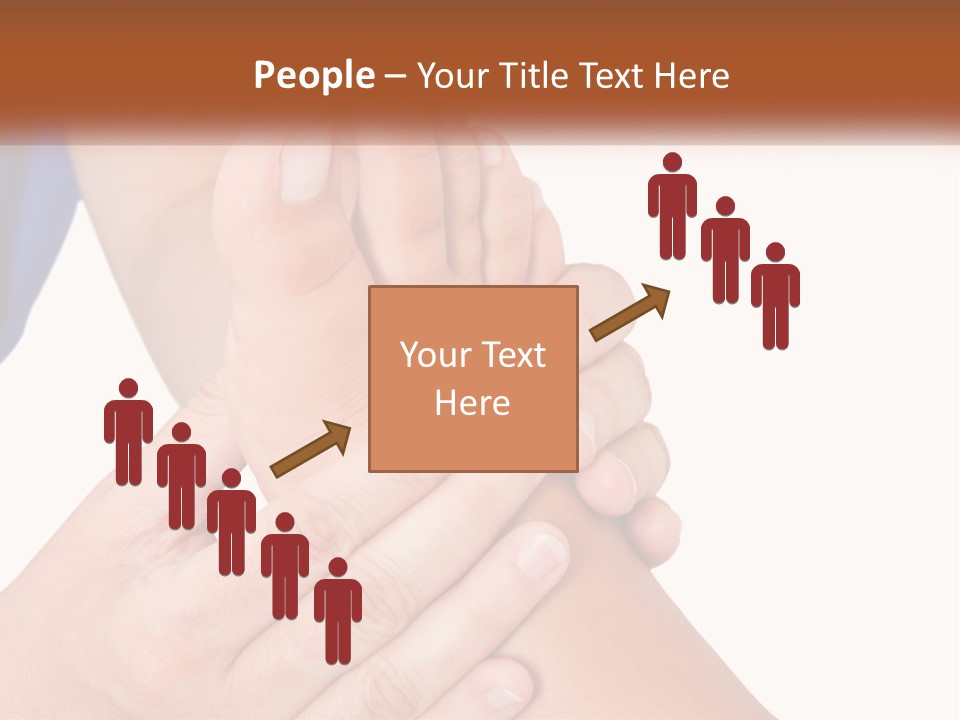 A Person Holding Another Person's Foot With Both Hands PowerPoint Template