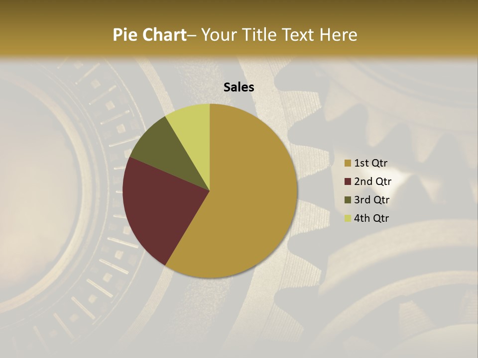 A Powerpoint Presentation With Gears On It PowerPoint Template