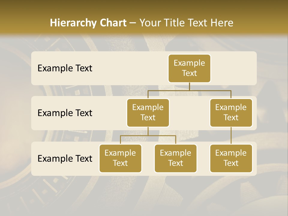 A Powerpoint Presentation With Gears On It PowerPoint Template