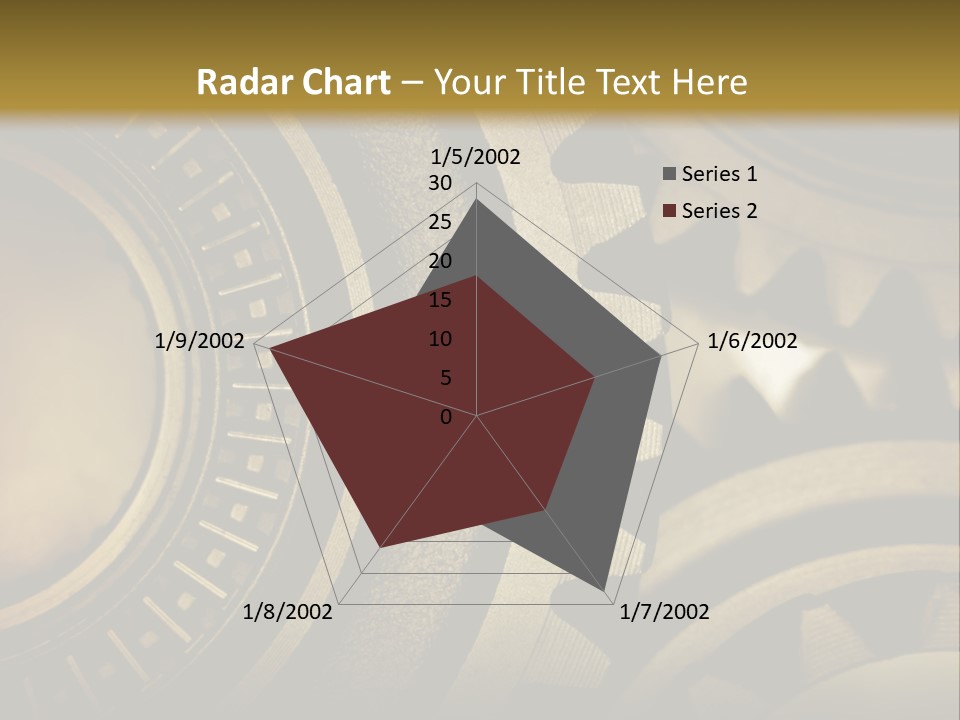 A Powerpoint Presentation With Gears On It PowerPoint Template