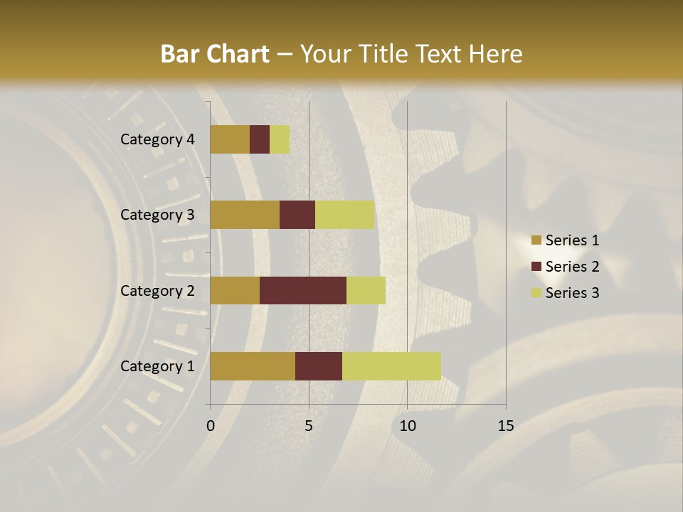 A Powerpoint Presentation With Gears On It PowerPoint Template