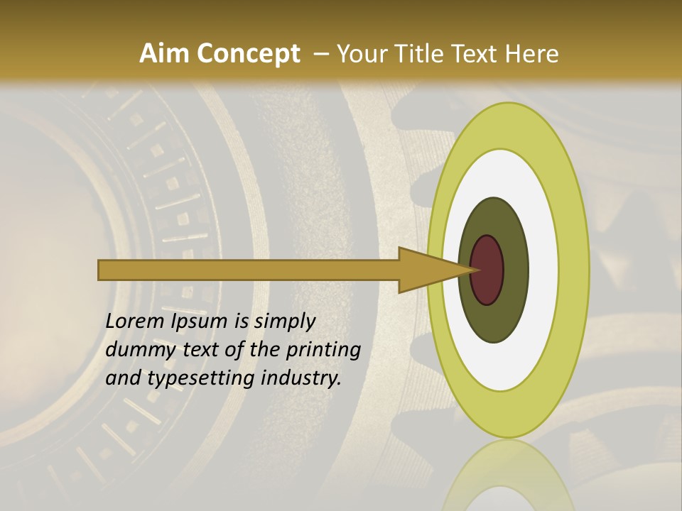 A Powerpoint Presentation With Gears On It PowerPoint Template