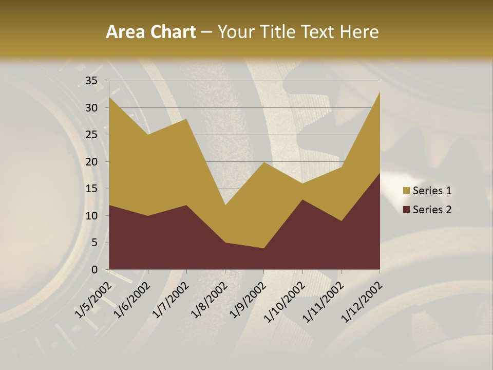 A Powerpoint Presentation With Gears On It PowerPoint Template