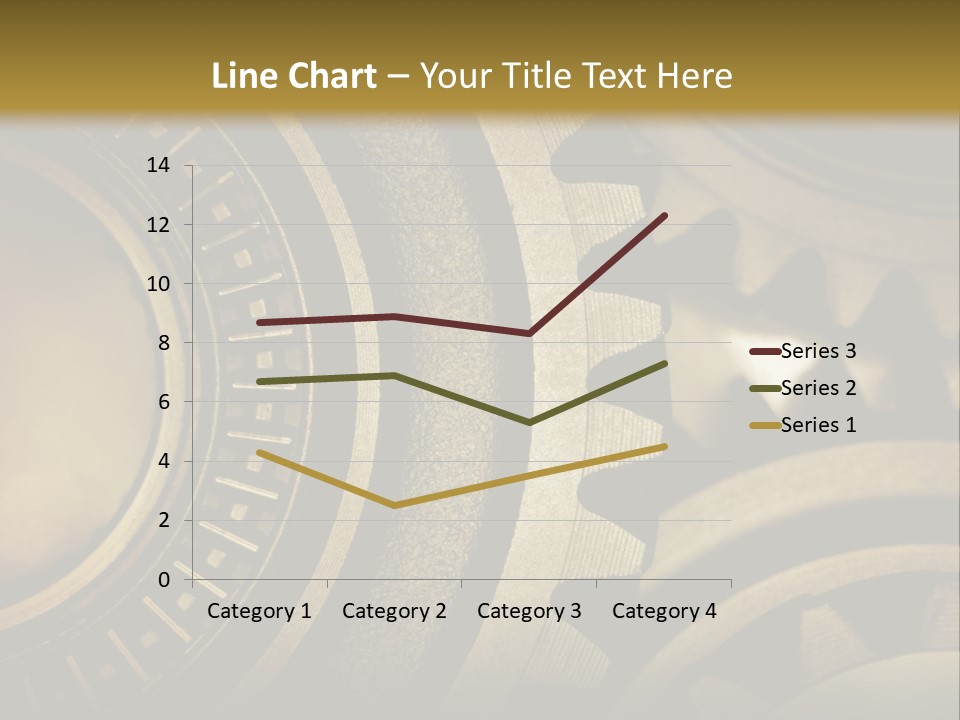 A Powerpoint Presentation With Gears On It PowerPoint Template