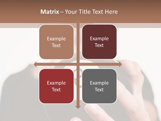 A Woman Holding A Black Ball With A White Letter B On It PowerPoint Template