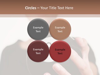 A Woman Holding A Black Ball With A White Letter B On It PowerPoint Template