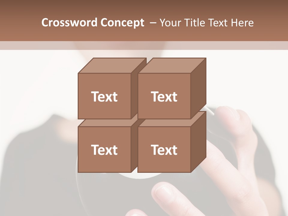 A Woman Holding A Black Ball With A White Letter B On It PowerPoint Template