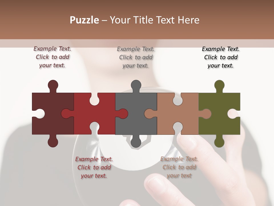 A Woman Holding A Black Ball With A White Letter B On It PowerPoint Template