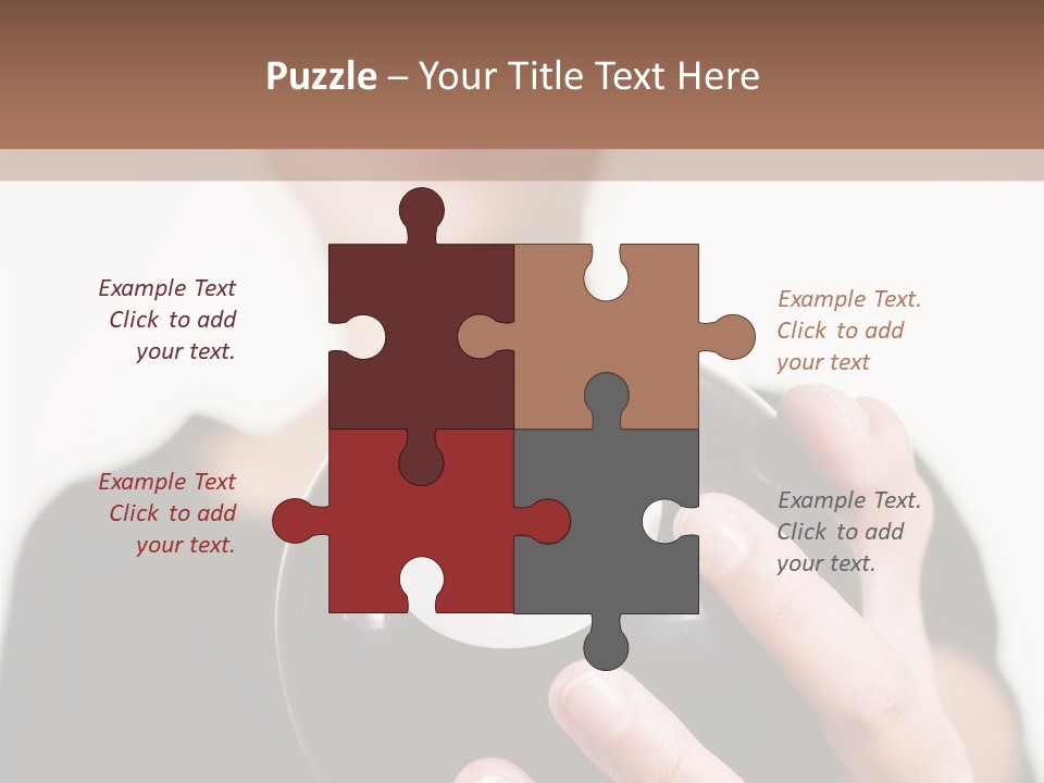 A Woman Holding A Black Ball With A White Letter B On It PowerPoint Template