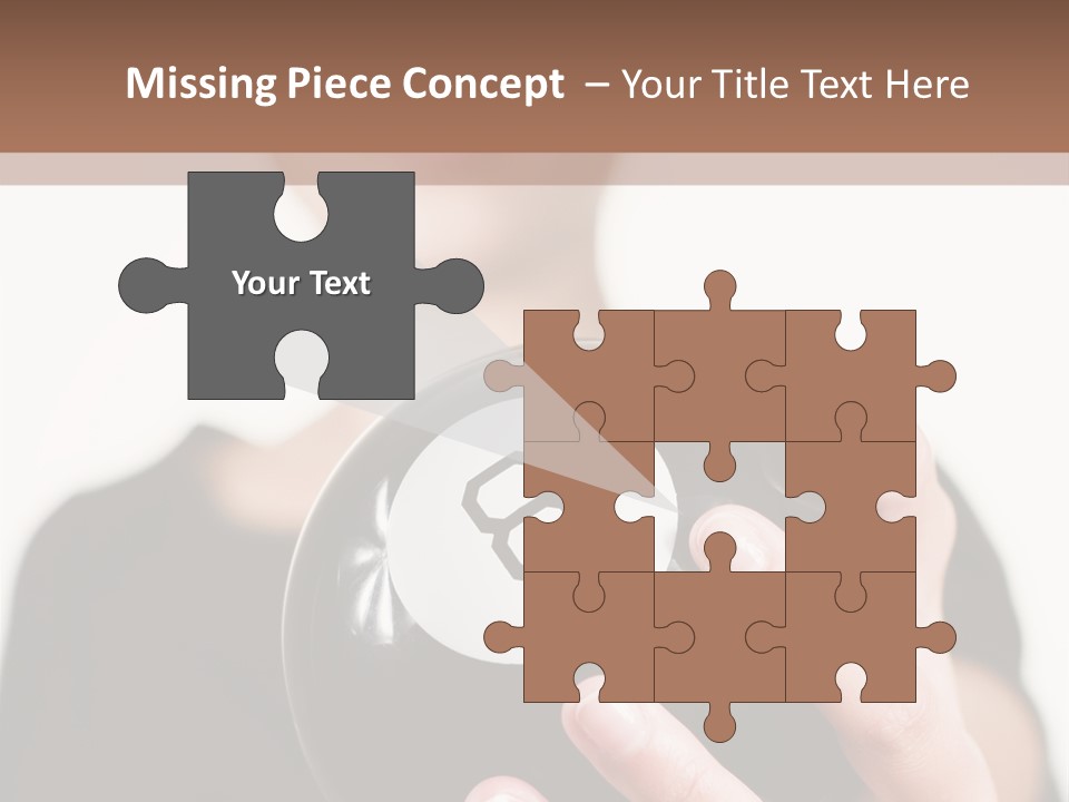 A Woman Holding A Black Ball With A White Letter B On It PowerPoint Template