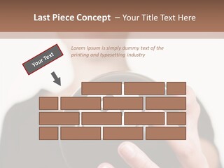 A Woman Holding A Black Ball With A White Letter B On It PowerPoint Template