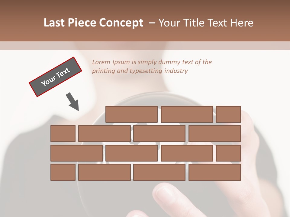 A Woman Holding A Black Ball With A White Letter B On It PowerPoint Template