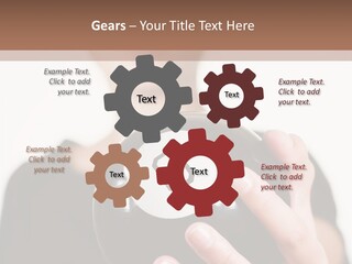 A Woman Holding A Black Ball With A White Letter B On It PowerPoint Template