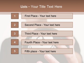 A Woman Holding A Black Ball With A White Letter B On It PowerPoint Template