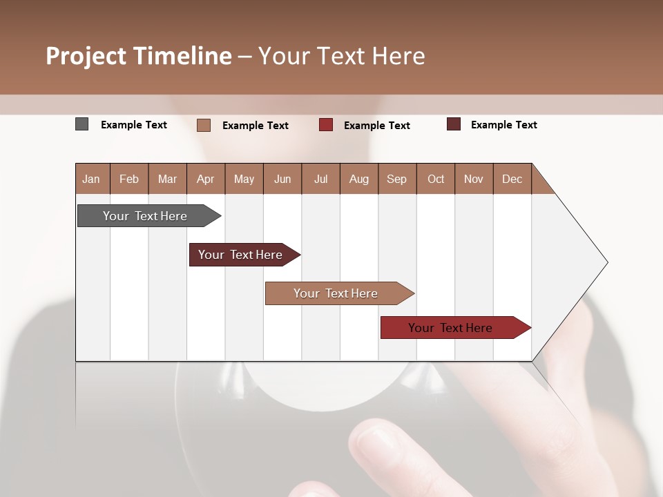 A Woman Holding A Black Ball With A White Letter B On It PowerPoint Template