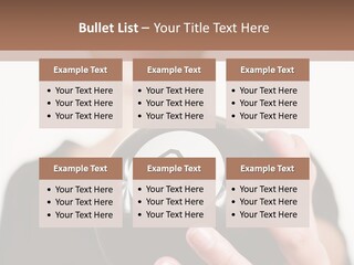 A Woman Holding A Black Ball With A White Letter B On It PowerPoint Template