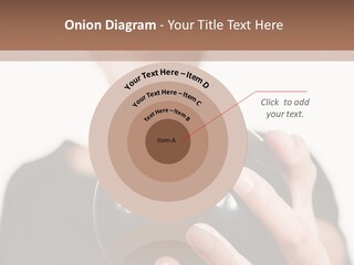 A Woman Holding A Black Ball With A White Letter B On It PowerPoint Template