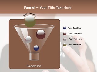 A Woman Holding A Black Ball With A White Letter B On It PowerPoint Template