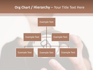 A Woman Holding A Black Ball With A White Letter B On It PowerPoint Template