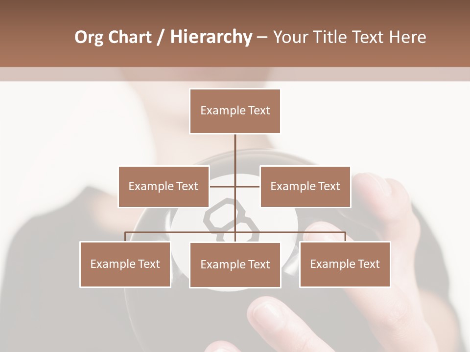 A Woman Holding A Black Ball With A White Letter B On It PowerPoint Template