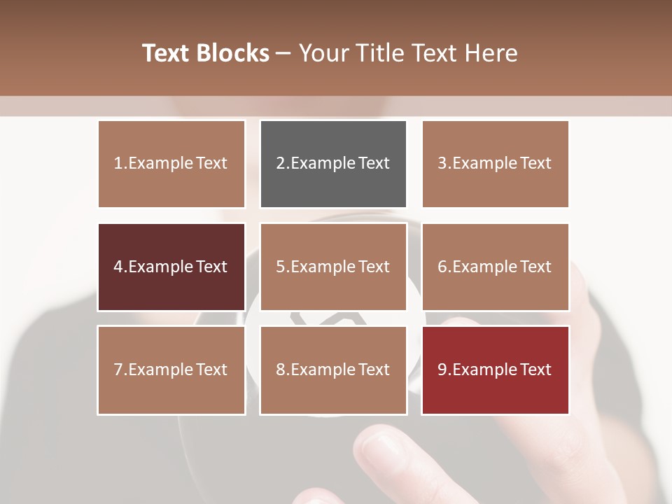 A Woman Holding A Black Ball With A White Letter B On It PowerPoint Template