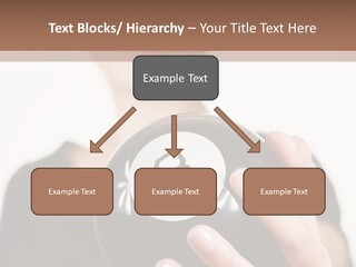 A Woman Holding A Black Ball With A White Letter B On It PowerPoint Template