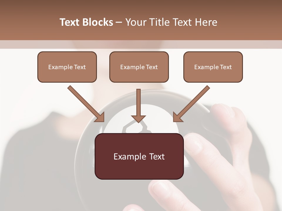 A Woman Holding A Black Ball With A White Letter B On It PowerPoint Template