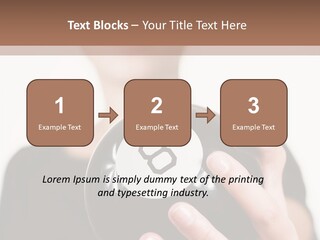 A Woman Holding A Black Ball With A White Letter B On It PowerPoint Template