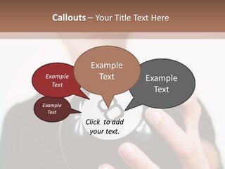 A Woman Holding A Black Ball With A White Letter B On It PowerPoint Template