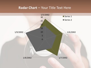 A Woman Holding A Black Ball With A White Letter B On It PowerPoint Template