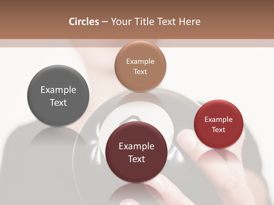 A Woman Holding A Black Ball With A White Letter B On It PowerPoint Template