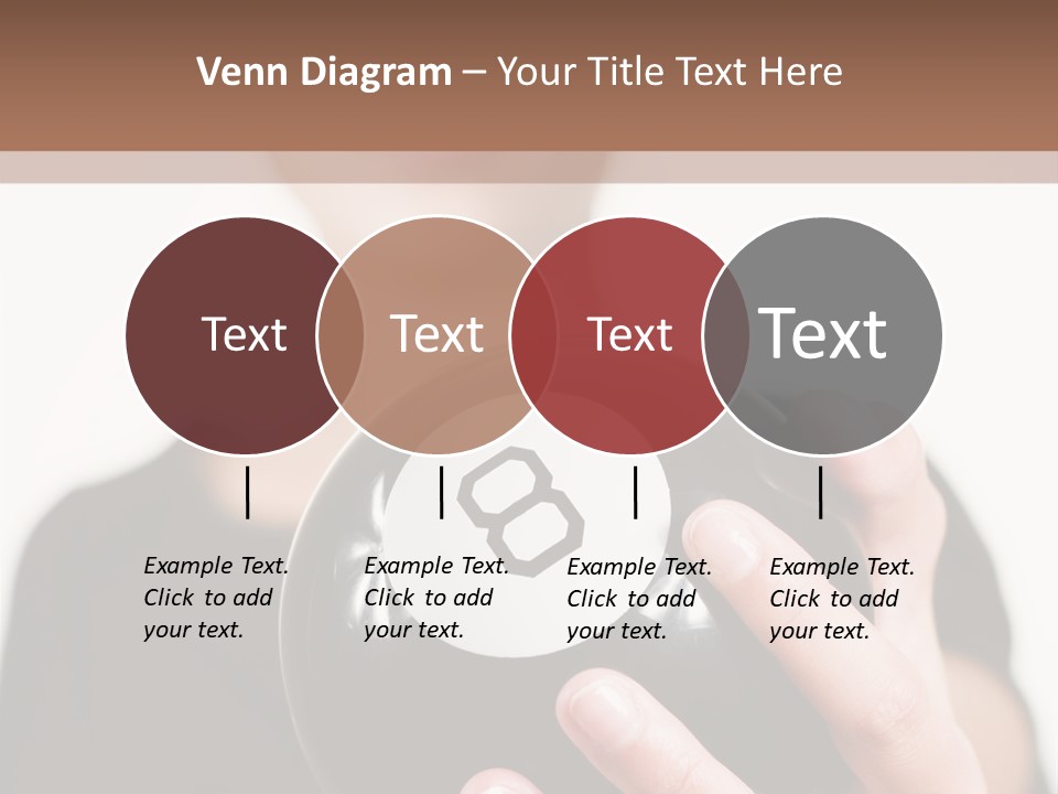 A Woman Holding A Black Ball With A White Letter B On It PowerPoint Template