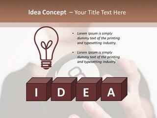 A Woman Holding A Black Ball With A White Letter B On It PowerPoint Template